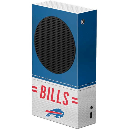 NFL Buffalo Bills White Striped Xbox Series S Console Skin